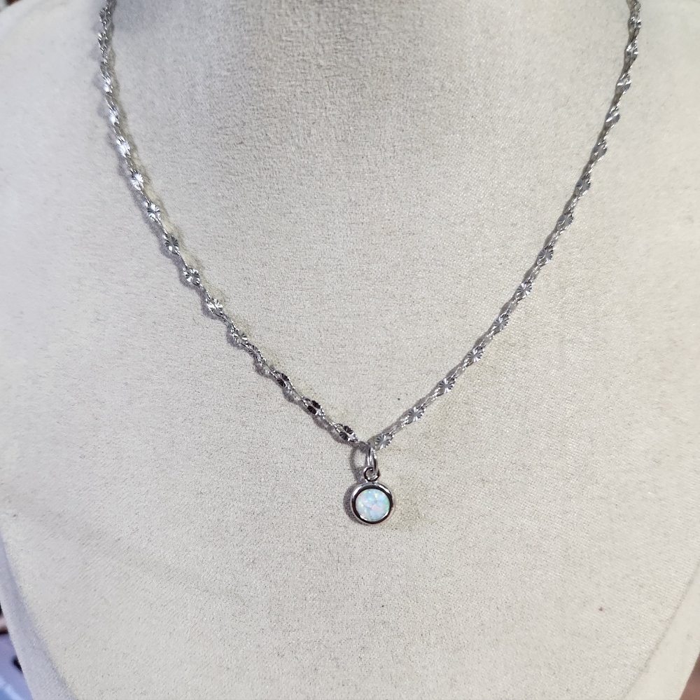 New Dainty Opal Necklace